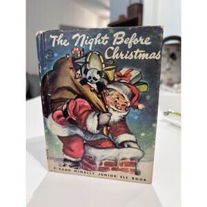 Night Before Christmas by Clement Moore Junior Elf Childrens Picture Book